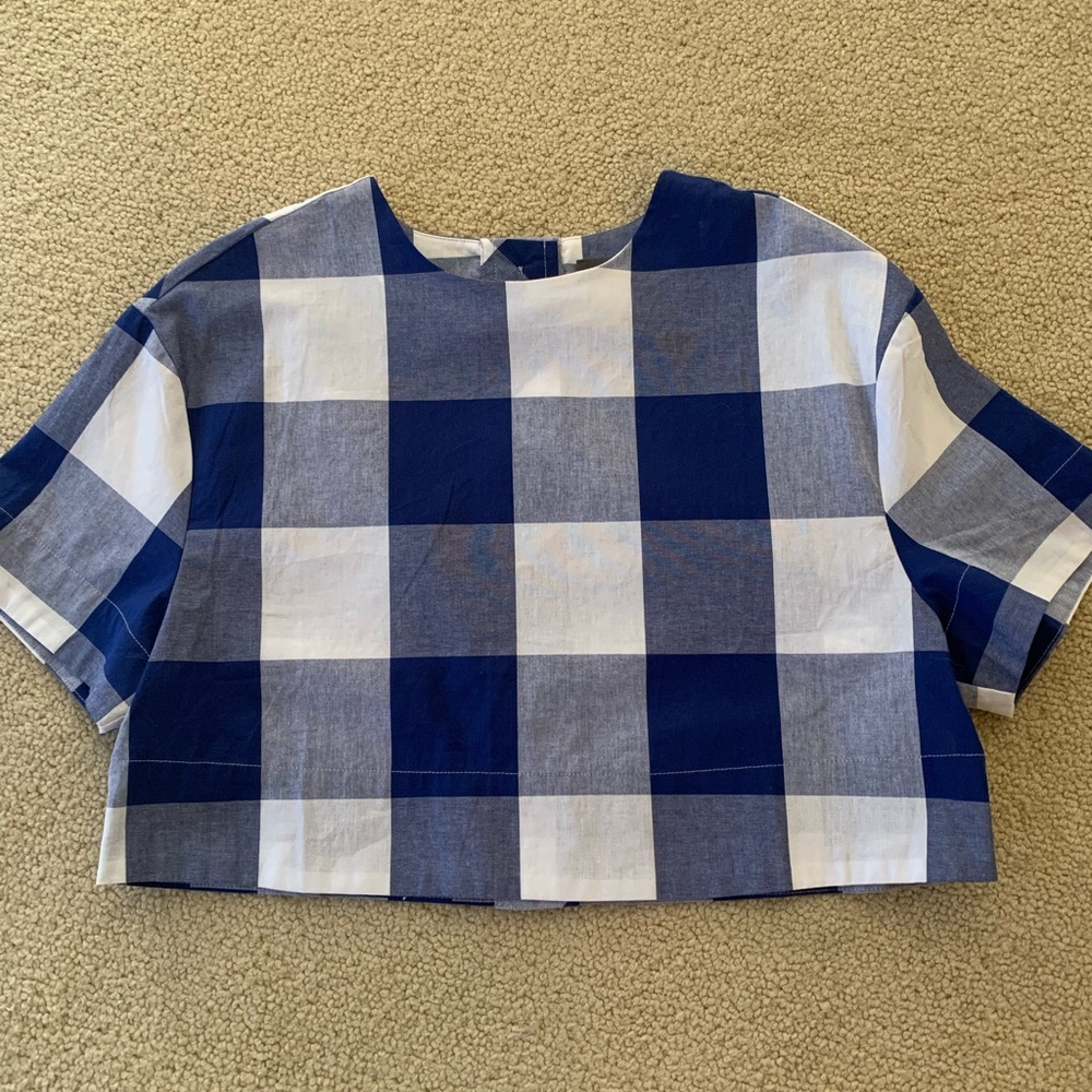 Anthropologie Sunday in Brooklyn Poplin Crop Top with Relaxed Fit